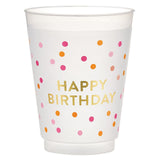 Happy Birthday Gold Frost Cup