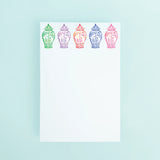 Colorful Ginger Jars Notepad