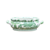 Green Porcelain Chinoserie Footbath