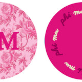 Sorority Acrylic Floral Coaster