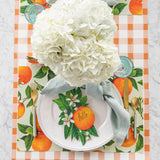 Orange Painted Check Runner