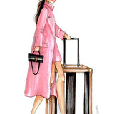 "Peachy" luggage tag