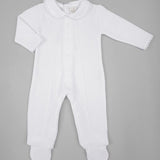 Milen White Knit Footie