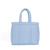 Quilted Go Go Tote Pimlico Stripe Chambray