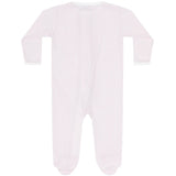 Pink Classic Stripes Zipper Footie