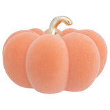 Peach Flocked Pumpkin