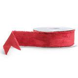 Red Torn Edge Velvet Ribbon