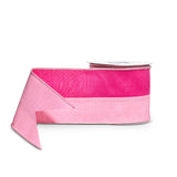 Pink Two Tone Wired Ribbon