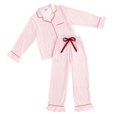Pink Stripe Satin PJ Set