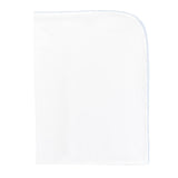 Blue Crochet Trim Receiving Blanket