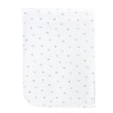 blue little stars printed receiving blanket