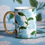 Hydrangea Porcelain Mug