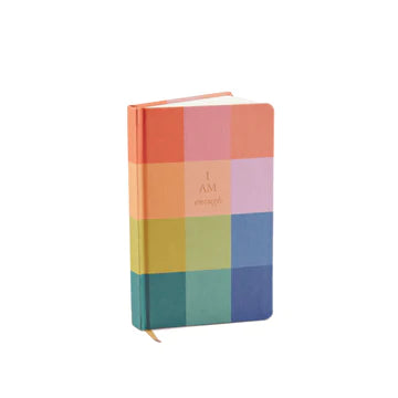 Bookcloth Journal - Rainbow Check