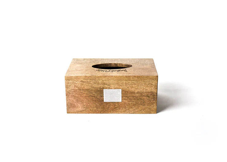 Happy Everything Mini Wood 10 Tissue Box