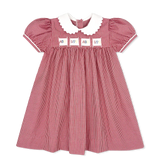 Red Gingham Ruth Ribbon Dress