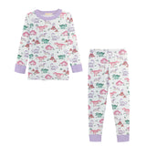 dino's kingdom pink printed kid set