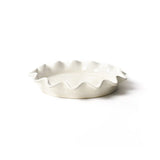 White Signature Ruffle 8 Pie Dish