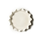 White Signature Ruffle 8 Pie Dish