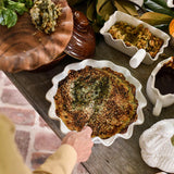 White Signature Ruffle Pie Dish
