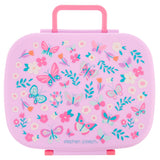 Lilac Butterfly Bento Box With Removable Tray