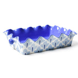 Iris Blue Drop 14 Ruffle Casserole