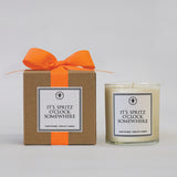 It's Spritz O'Clock Somewhere Candle
