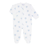 Blue Stars Zipper Footie