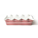 Red Stripe 13 Ruffle Casserole
