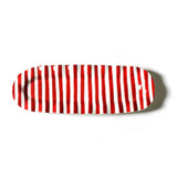 Red Stripe Ruffle Skinny Tray