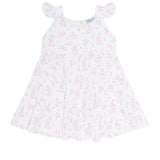 Pink Bunny Toile Ruffle Dress