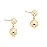 Classic 8mm Ball Drop Stud Gold