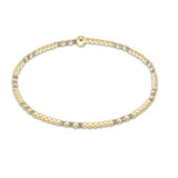 Hope Joy Pattern 2mm Bracelet Taupe With A Twist