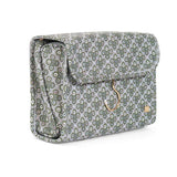 Surrey With Green Pinstripe Liner Luxe Hanging Toiletry Case