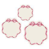 Pink Bow Serving Papers