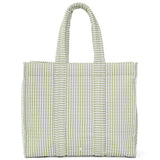 Quilted Go Go Tote Pimlico Stripe Sage