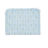 Petite Fleur Blue Roadie Small Zip Pouch
