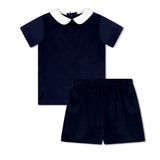 High Point Navy Corduroy Sibley Short Set
