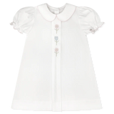 Flower Embroidery Bluebonnet Dress
