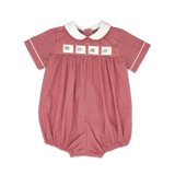 Red Gingham Noah Ribbon Bubble