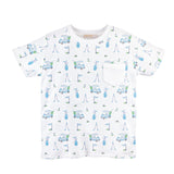 light blue golf tee w/ pocket