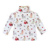 Holy Doggy Christmas Printed Turtleneck