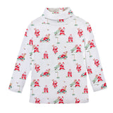 Santa's Golf Printed Turtleneck