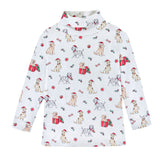Holy Doggy Christmas Printed Turtleneck Tee
