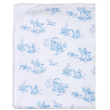 Blue Toile Blanket