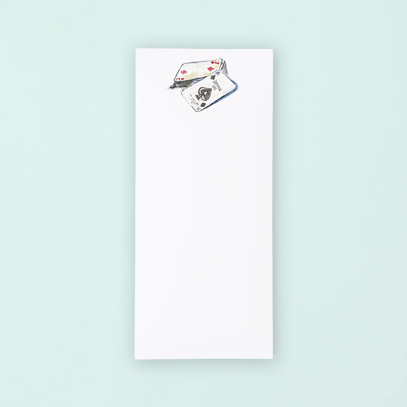 Playing Cards Tall Notepad