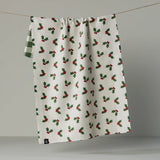 Holiday Holly Luxe Kitchen Towel