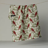 Winter Crimson Luxe Kitchen Towel