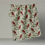 Winter Crimson Luxe Kitchen Towel