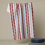 Blue Skies Stripes Tea Towel