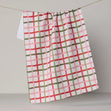 Festive Plaid Tea Towel